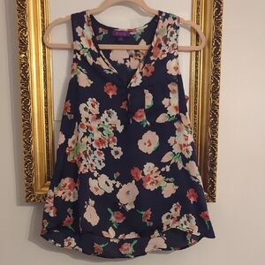 Hale Bob Floral Sleeveless Blouse